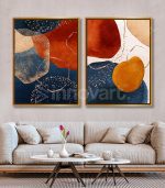 Abstract Creative - Tableau Design avec Cadre Américain