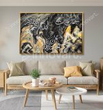 Calligraphie Islamique CA29 - Design Moderne avec Cadre Américain