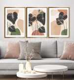 Feuilles d’Espoir - Tableau Design avec Cadre Américain