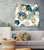 Fleur Tropicale Harmonies - Tableau Décoratif Murale
