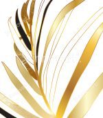 Gold Rush Triptyque - Tableau Design avec Cadre Américain – Image 2