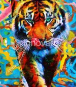 Graffiti avec Tigre - Tableau Décoratif Murale – Image 2