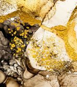 L’abstrus d’or - Tableau Design avec Cadre Américain – Image 2