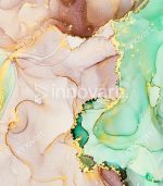 Oeuvre Contemporaine Diptyque - Tableau Design avec Cadre Américain – Image 2