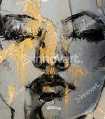 Portrait Femme Fantastique - Tableau Design avec Cadre Américain – Image 2