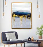 Texture Peinte - Tableau Design avec Cadre Américain