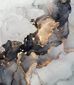 Abstract Fluid Art  - Tableau Design avec Cadre Américain – Image 2