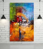 abstraction Aquarelle - Tableau Décoratif Murale