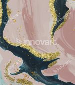 Gold Foil Acrylic - Tableau Design avec Cadre Américain – Image 2